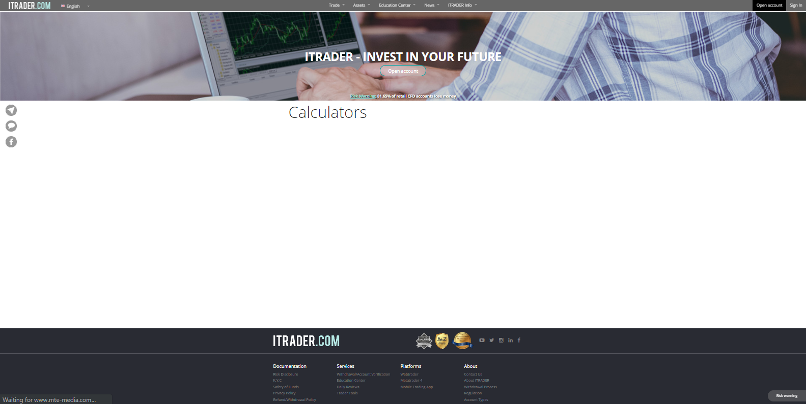 ITRADER missing economic calculator ITRADER missing economic calculator
